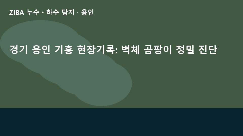 경기 용인 기흥 현장기록: 벽체 곰팡이 정밀 진단